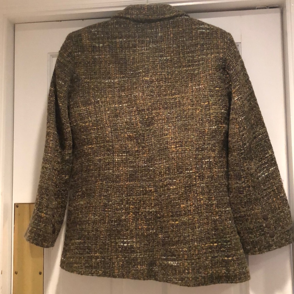 Barbara Lesser Fibers Tweed Jacket Size M - Picture 5 of 8